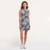 GRADATED DOT ARGYLE DRESS