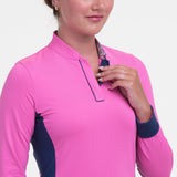 Long Sleeve Mandarin Collar Pullover