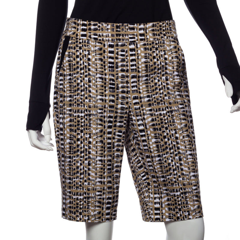 Tribal Wood Grain Print Compression Short - EPNY