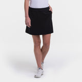 Knit Skort w/ Back Mesh Pleat Detail