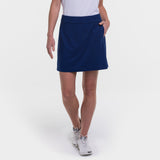 Knit Skort w/ Back Mesh Pleat Detail